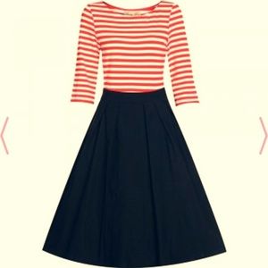 Lindy Bop Josephine Swing Sz 18 red/black dress